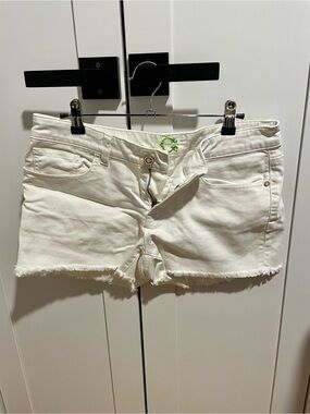 Cinch White Denim Cutoff Shorts